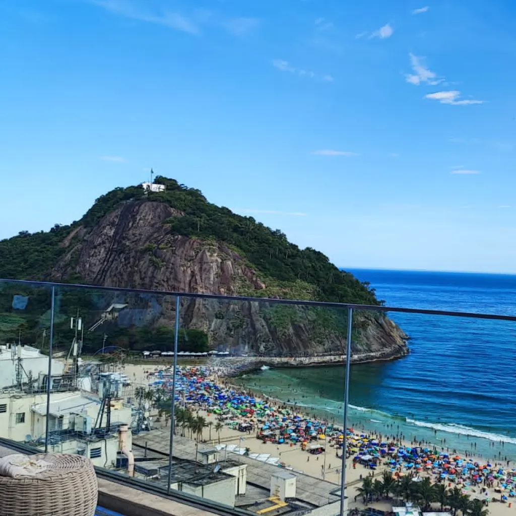 Playa de Río de Janeiro vista desde un mirador